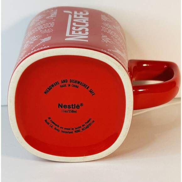 Nestle’s Red Reindeer Pattern Hot Chocolate Christmas Mug - Picture 2 of 5